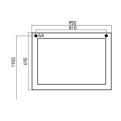 Mixline Мебель для ванной Сальери 95 – фотография-2