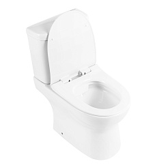 BelBagno Чаша унитаза безободкового Steam BB130CPR/SC с сиденьем – фотография-3