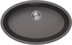 Florentina Мойка кухонная Вега Овал 770 серый шелк – фотография-1