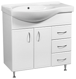 Stella Polare Мебель для ванной Концепт 80, 3 ящика, R – фотография-8