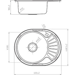 Iddis Мойка из нержавеющей стали Suno SUN60SLi77 шелк – фотография-3