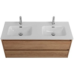 BelBagno Мебель для ванной Kraft 120 Rovere Nebrasca Nature двойная раковина – фотография-5