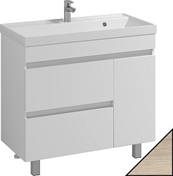 Водолей Мебель для ванной Best 90 ореховый дубослив светлый – фотография-3