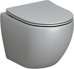 Grossman Унитаз подвесной Color GR-4455GLMS светло-серый матовый – фотография-1