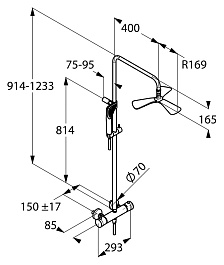 Kludi Душевая стойка "Fizz 6709505-00" – фотография-2