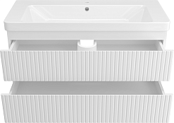 Brevita Тумба под раковину Victory 105 подвесная белая – фотография-3