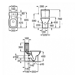 Roca Бачок для унитаза Debba 34199100Y – фотография-2