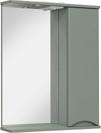 Runo Зеркальный шкаф Афина 60 R цемент – фотография-1