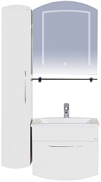 Misty Пенал для ванной Корсика 30 белый жасмин L – фотография-2