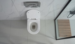 Esbano Унитаз Fortex подвесной безободковый белый – фотография-3