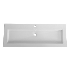 Cezares Мебельная раковина 121/46 CZR-8070-120 белая глянцевая – фотография-2