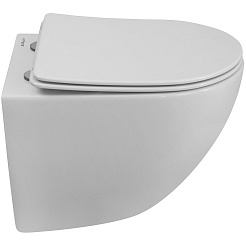 BelBagno Унитаз подвесной Amanda BB051CH-TOR-FC/BB051SC безободковый, смыв TORNADO – фотография-2