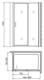 Gemy Душевой уголок Sunny Bay S28191A-A80 – фотография-3