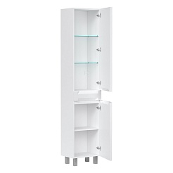 Equil Шкаф пенал Corner 40 напольный белый – фотография-2