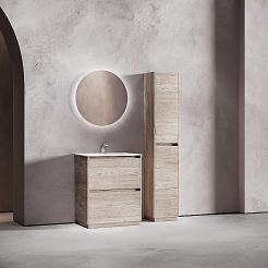 Sancos Тумба с раковиной Libra Floor 70 дуб галифакс натуральный раковина Element 71 CN7007 – фотография-4