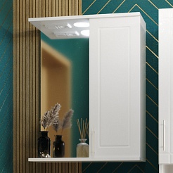 Mixline Мебель для ванной Мираж 2 60 R белая – фотография-8