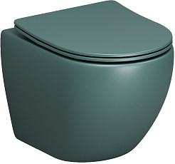Grossman Унитаз подвесной Color GR-4455OLMS зеленый матовый – фотография-1