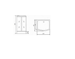 Timo Душевая кабина Comfort T-8815 Fabric Glass – фотография-7
