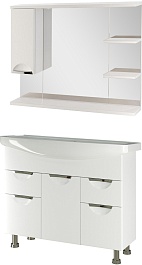 Mixline Мебель для ванной Этьен 105 L белая – фотография-1