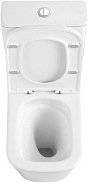 Azario Унитаз-компакт Terra AZ-6003-A безободковый с бачком с сиденьем микролифт белый – фотография-9