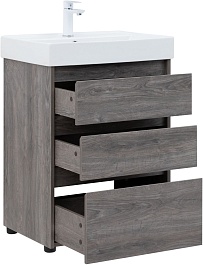 Aquanet Тумба с раковиной Nova Lite 60 дуб рошелье – фотография-5