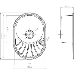 Iddis Мойка из нержавеющей стали Suno SUN65SRi77 шелк – фотография-3