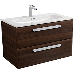 BelBagno Мебель для ванной Eco Cer-N 80 CZR-8073-80 орех шоколад софт ручки сатин – фотография-3