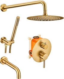 Milacio Душевая система Ultra MCU.150.GD золото – фотография-1