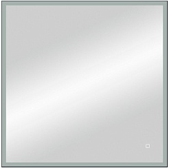 Continent Зеркало Solid Black Led 800x800 – фотография-3