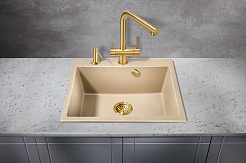 Milacio Смеситель для кухни Ultra MCU.558.GD золото – фотография-5