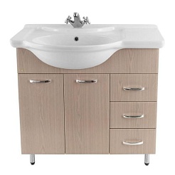 Водолей Тумба под раковину Колумбия 90 R дуб – фотография-1