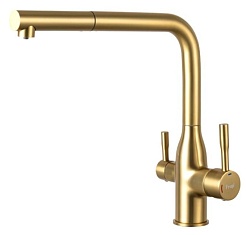 Frap Смеситель для кухни F4396-33 золотой сатин – фотография-1