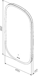 Am.Pm Зеркало Func 45 с подсветкой – фотография-10