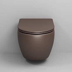 Grossman Унитаз подвесной Color GR-4455BRMS коричневый матовый – фотография-4