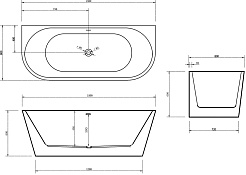 ABBER Акриловая ванна AB9216-1.5 150x80 – фотография-5