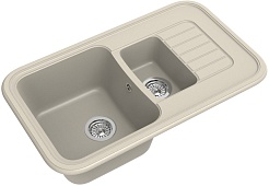 Ewigstein Мойка кухонная Antik 60KF бежевый – фотография-1