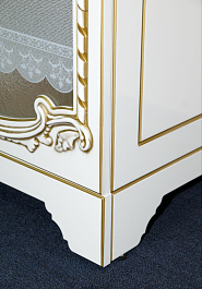 Misty Тумба с раковиной Элис 80 белая патина – фотография-7