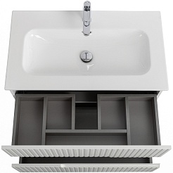 Cezares Тумба с раковиной Duet-N 80 подвесная bianco opaco CZR-8073-80 – фотография-5