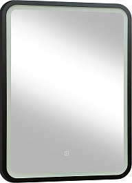 Continent Зеркало Enjoy Black Led 600x800 – фотография-1