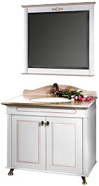 Водолей Мебель для ванной "Анжелика 90" F-2 серая – фотография-1