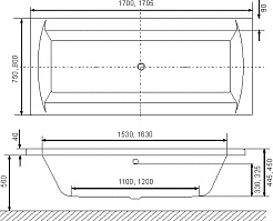 Excellent Акриловая ванна Crown 180x80 – фотография-5