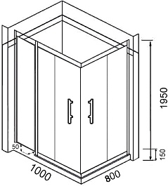 Parly Душевой уголок QZ81B – фотография-2