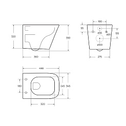 BelBagno Унитаз подвесной Ardente-Tor BB520CH-TOR – фотография-11