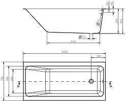 Cersanit Акриловая ванна Crea 160x75 белая – фотография-5