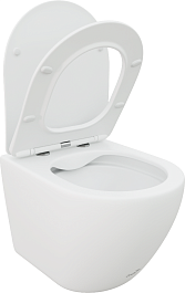 Ceruttispa Унитаз подвесной Ticino Aria MW CT8917 белый матовый – фотография-2