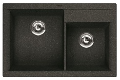 Florentina Мойка гранитная Касси 780 черный – фотография-1