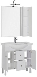 Aquanet Мебель для ванной "Стайл 85" с ящиками (181585) – фотография-2