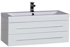 Aquanet Тумба под раковину Нота 100 белая – фотография-1