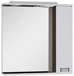 Aquanet Зеркальный шкаф "Сити 85" венге (149014) – фотография-1