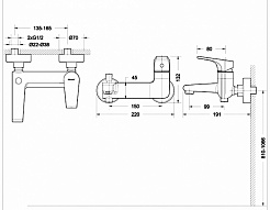 Promo Смеситель для ванны Vega F6119177CP-01 – фотография-2